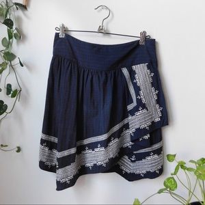 Petite Anthropologie Holding Horses Twas Skirt